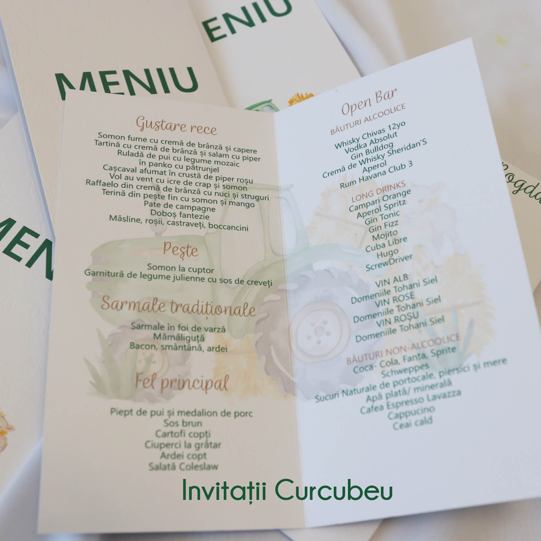 Meniu de nuntă Agricultură - imagine 2