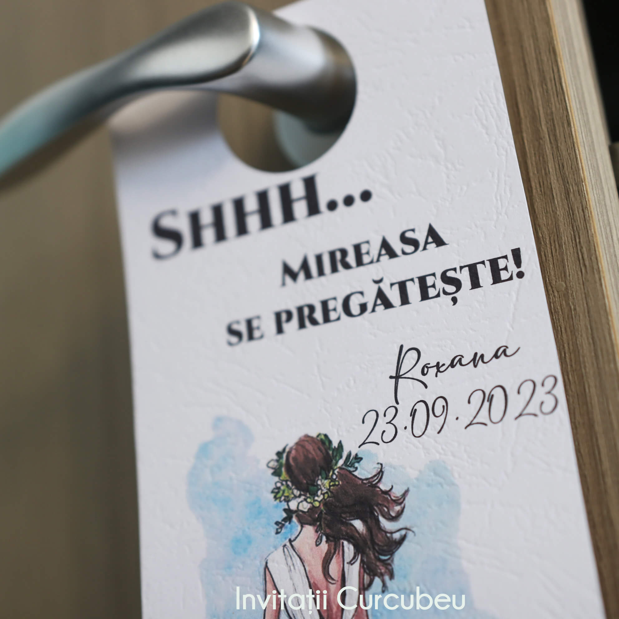 Semn de ușă pentru mireasă - imagine 2