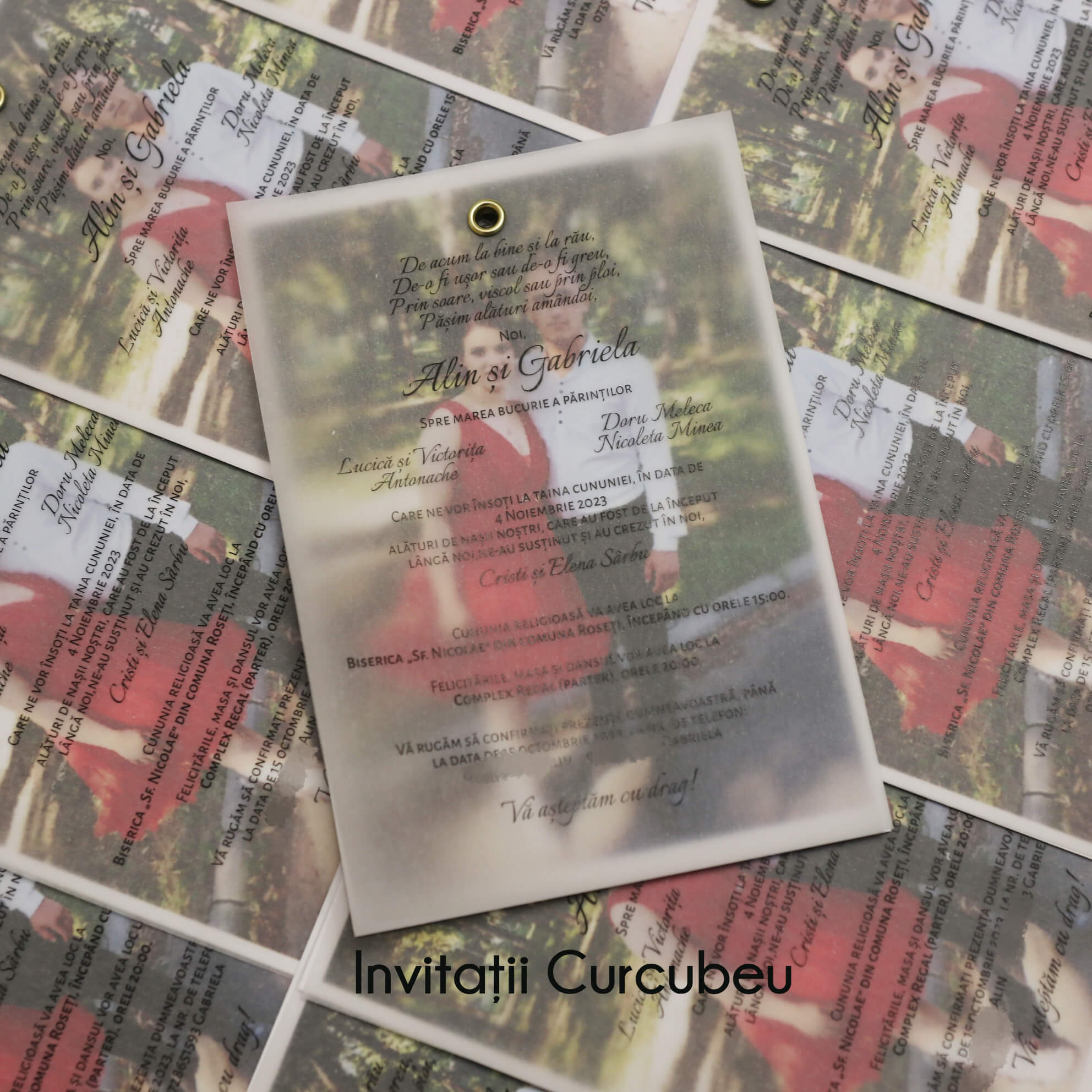 Invitație de nuntă cu poză - imagine 3