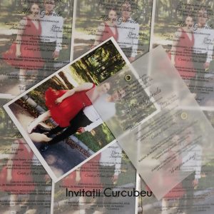 Invitație de nuntă cu poză