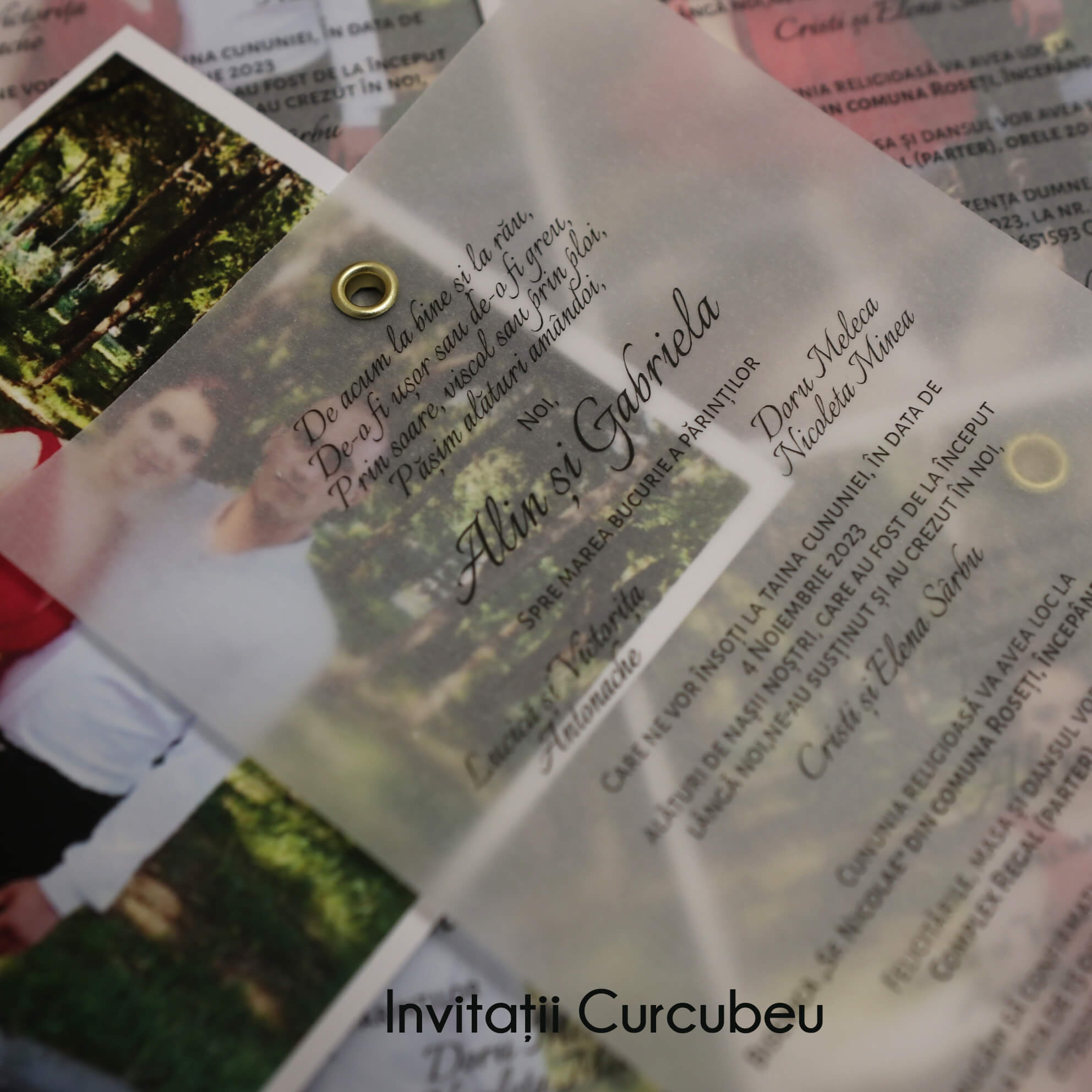 Invitație de nuntă cu poză - imagine 5