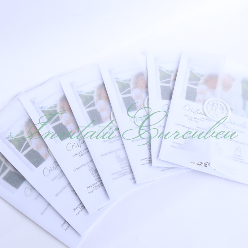 Invitație de nuntă cu poză color - imagine 4