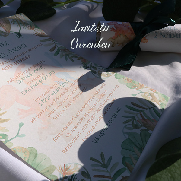 Invitație de Botez - Dinosaur - imagine 3