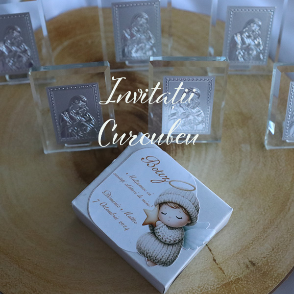 Mărturie Iconiță cu stiker personalizat