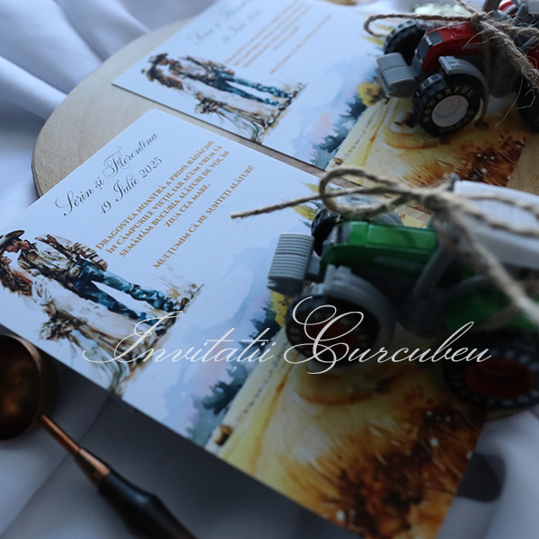 Mărturie tractor roșu / verde - imagine 4