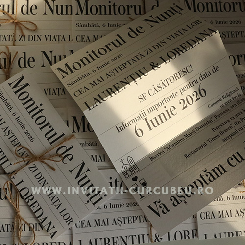 Invitație de Nuntă Ziar – Monitorul de Nunți - imagine 4