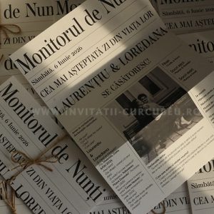 Invitație de Nuntă Ziar – Monitorul de Nunți
