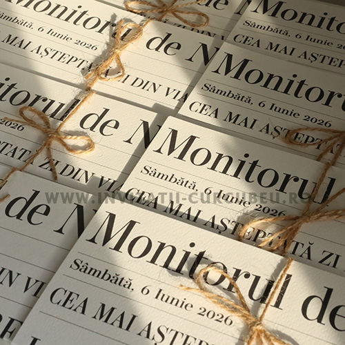 Invitație de Nuntă Ziar – Monitorul de Nunți - imagine 3