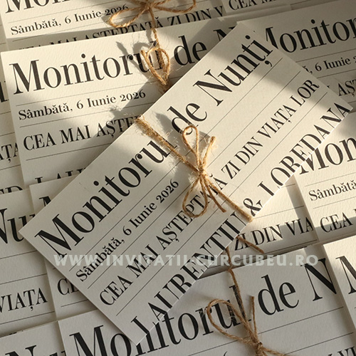 Invitație de Nuntă Ziar – Monitorul de Nunți - imagine 2