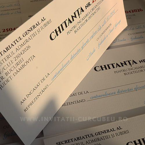 Plic de Bani Tip Chitanță – Personalizat - imagine 4