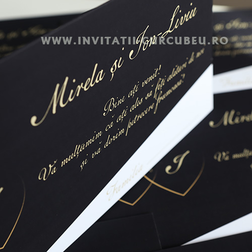 Plic de Bani Negru cu Auriu – Personalizat - imagine 2