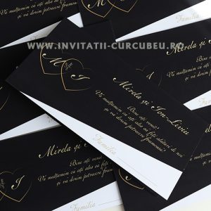 Plic de Bani Negru cu Auriu – Personalizat
